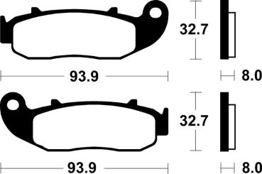 Bremsbeläge TECNIUM MA426 Organisch