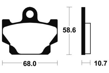 Bremsbeläge TECNIUM MA50 Organisch