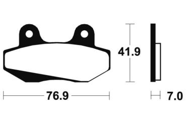 Bremsbeläge TECNIUM MA51 Organisch