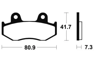 Bremsbeläge TECNIUM MA58 Organisch