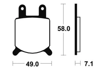 Bremsbeläge TECNIUM MA60 Organisch