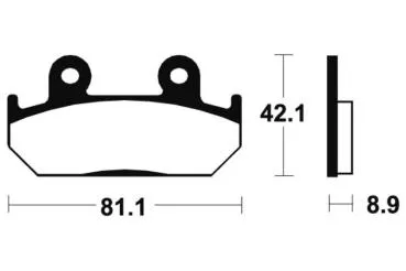 Bremsbeläge TECNIUM MA93 Organisch