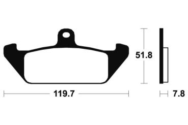 Bremsbeläge TECNIUM MA94 Organisch