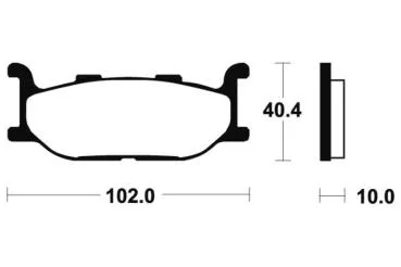 Bremsbeläge TECNIUM ME163 Organisch