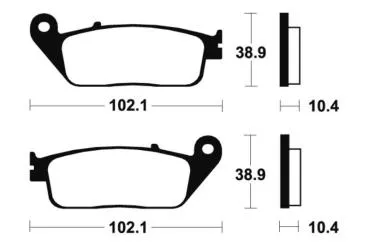 Bremsbeläge TECNIUM MF154 Sintermetall