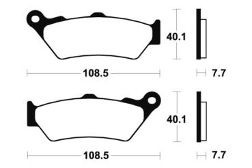 Bremsbeläge TECNIUM MF174 Sintermetall