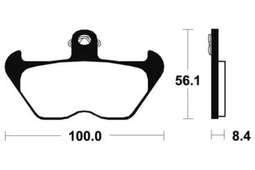 Bremsbeläge TECNIUM MF203 Sintermetall