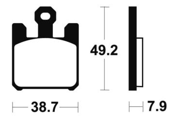 Bremsbeläge TECNIUM MF288 Sintermetall