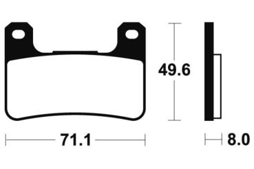 Bremsbeläge TECNIUM MF306 Sintermetall