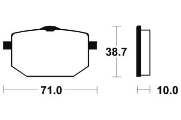 Bremsbeläge TECNIUM MF96 Sintermetall