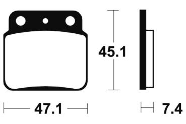 Bremsbeläge TECNIUM MO149 Sintermetall