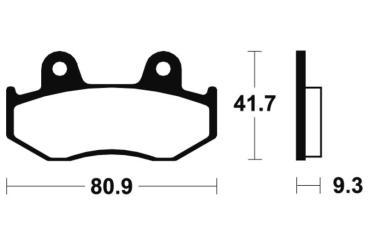 Bremsbeläge TECNIUM MO209 Sintermetall