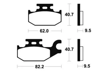 Bremsbeläge TECNIUM MO254 Sintermetall