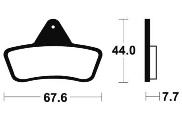 Bremsbeläge TECNIUM MO258 Sintermetall