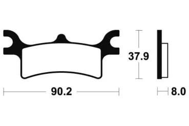 Bremsbeläge TECNIUM MO287 Sintermetall