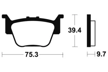 Bremsbeläge TECNIUM MO313 Sintermetall