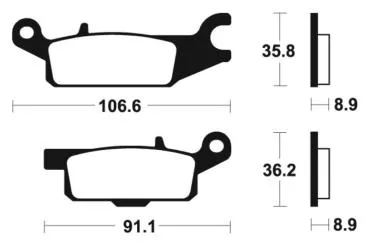 Bremsbeläge TECNIUM MO352 Sintermetall