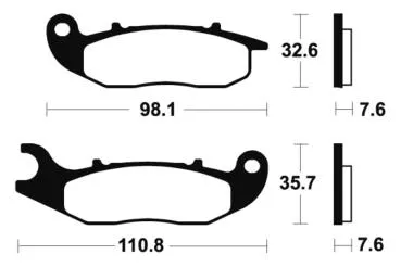 Bremsbeläge TECNIUM MO359 Sintermetall