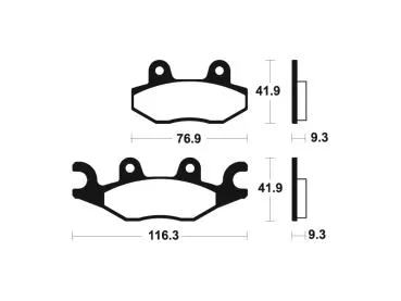 Bremsbeläge TECNIUM MO378 Sintermetall