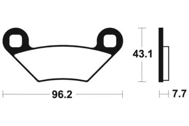 Bremsbeläge TECNIUM MO399 Sintermetall