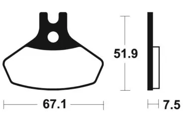 Bremsbeläge TECNIUM MO407 Sintermetall