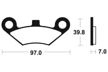 Bremsbeläge TECNIUM MO414 Sintermetall