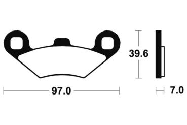 Bremsbeläge TECNIUM MOA216 Sintermetall