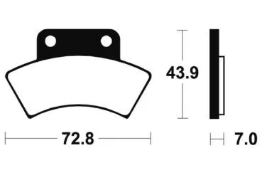 Bremsbeläge TECNIUM MOA217 Sintermetall