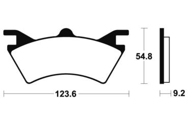 Bremsbeläge TECNIUM MOA257 Sintermetall