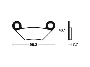 Bremsbeläge TECNIUM MOA399 Sintermetall