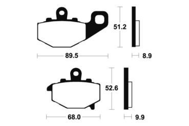 Bremsbeläge TECNIUM MR187 Sintermetall