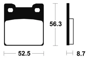 Bremsbeläge TECNIUM MR201 Sintermetall