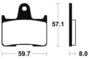 Bremsbeläge TECNIUM MR215 Sintermetall