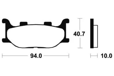 Bremsbeläge TECNIUM MSS191 Sintermetall