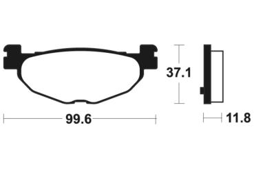 Bremsbeläge TECNIUM MSS312 Sintermetall