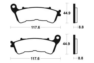 Bremsbeläge TECNIUM MSS328 Sintermetall