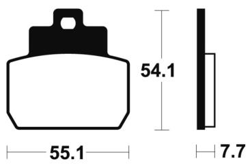 Bremsbeläge TECNIUM MSS331 Sintermetall