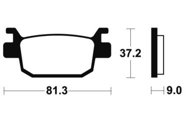 Bremsbeläge TECNIUM MSS332 Sintermetall