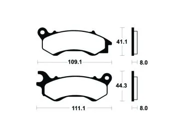 Bremsbeläge TECNIUM MSS373 Sintermetall