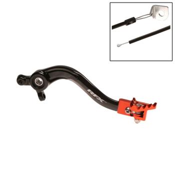 Bremspedal RFX Pro FT Schwarz/Orange für Husqvarna KTM