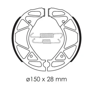 Bremsbacken TECNIUM BA209 Organisch