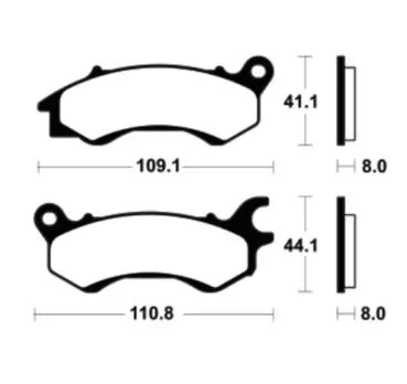 Bremsbeläge TECNIUM ME469 Organisch