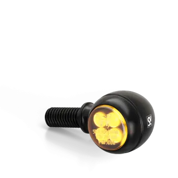 LED Blinker SHIN YO CIRCULA-S, schwarz, E-geprüft