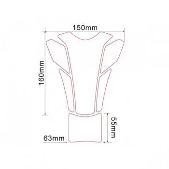 Tankpad Keiti TKW-507 Kawasaki K Racing, grün