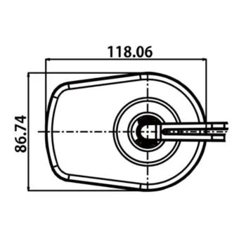 Lenkerspiegel D-MIRROR 5 schwarz mit M10 Gewinde