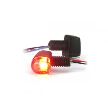 SMD Blinker Fly schwarz mit Rücklicht und Bremslicht klar