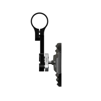 Lenkerendenspiegel Paar HIGHSIDER WAVE, silber, Aufnahme Ø 30 x B 12 mm