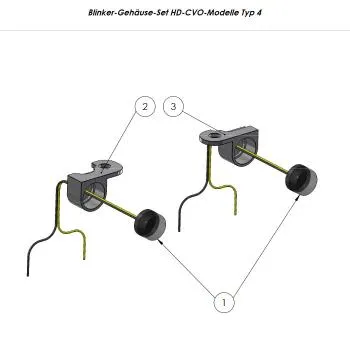 Armaturenblinker Twenty für Harley Davidson CVO Softail Touring V-Rod ab 2002