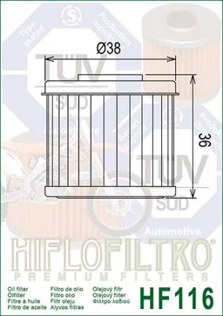 Ölfilter HIFLOFILTRO HF116