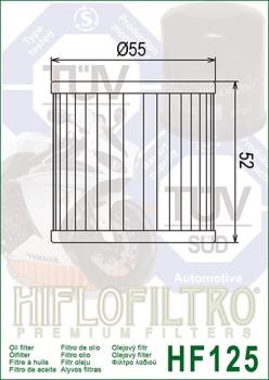 Ölfilter HIFLOFILTRO HF125